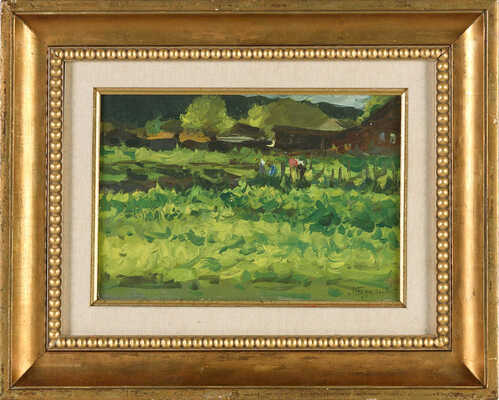 Туржанский Леонард Викторович. Летний день. На огороде